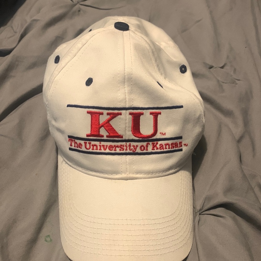 White KU Hat